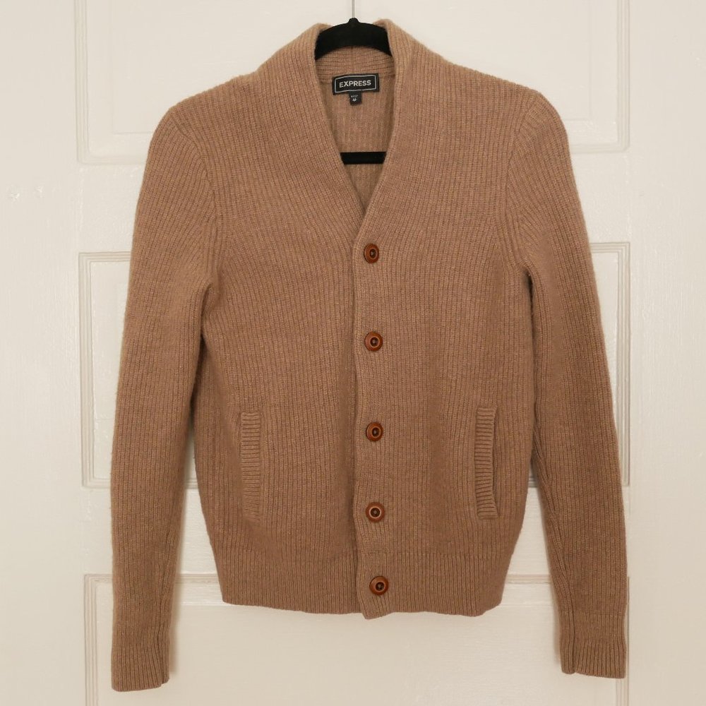 Express Cardigan Camel Tan color